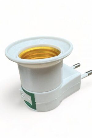Adaptador Tomada Soquete E27 p/ Lampada Bivolt Chave Liga Desliga
