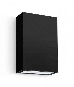 Arandela de Parede Externa Led Duo 2 Fachos 6w 3000k Bivolt Preto