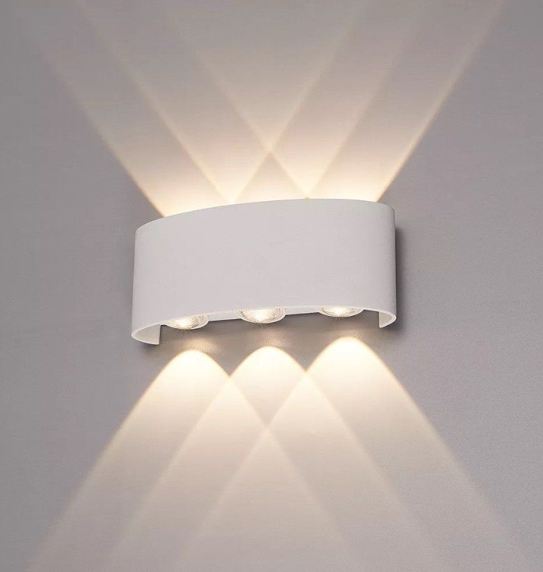 Arandela Led Meia Lua Parede 6w Branco Quente Bivolt - Imagem 3