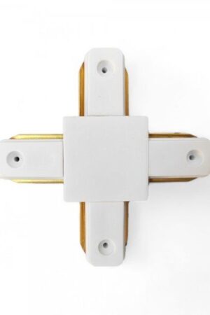 Emenda X para Trilho Eletrificado Branco