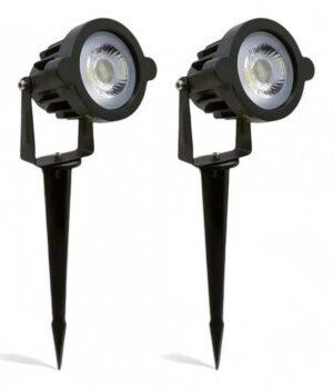Espeto Jardim LED 07W Branco Quente 3000k (2 Itens)
