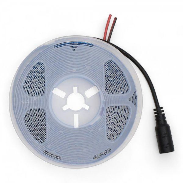 Fita LED 3528 IP20 5MT 12V Branco Quente 3000K 240 Leds - Imagem 3