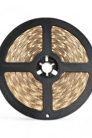 Fita LED 3528 IP65 5MT 12V Branco Quente 3000K