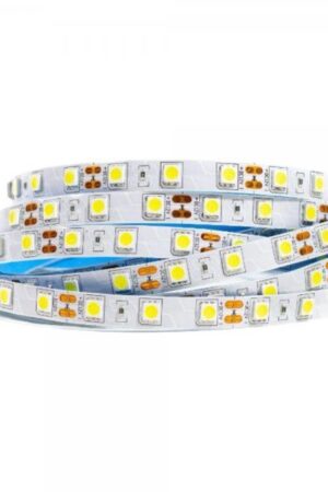 Fita LED 5050 IP20 5MT 12V Branco Frio 6500K Sem Silicone
