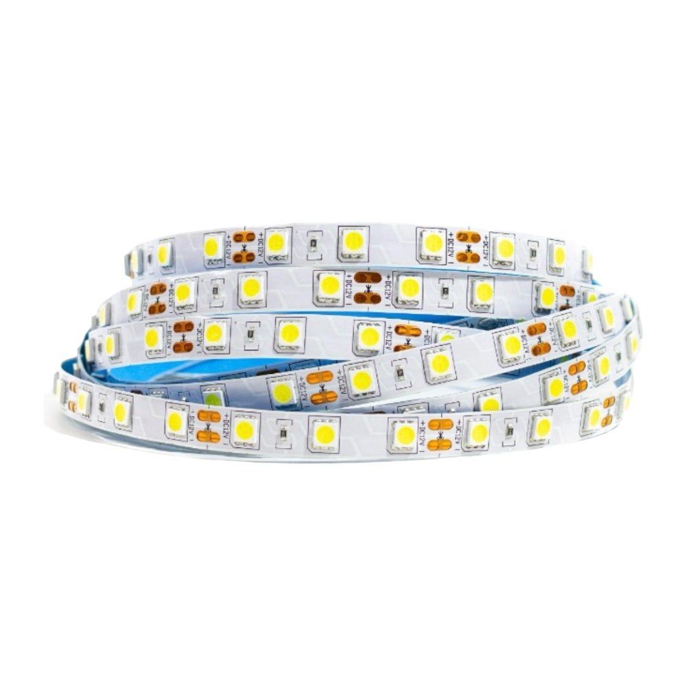 Fita LED 5050 IP20 5MT 12V Branco Frio 6500K Sem Silicone - Imagem 3