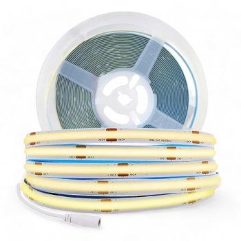 Fita LED 5050 IP20 COB 5MT 12V Branco Neutro 4000K - Imagem 2