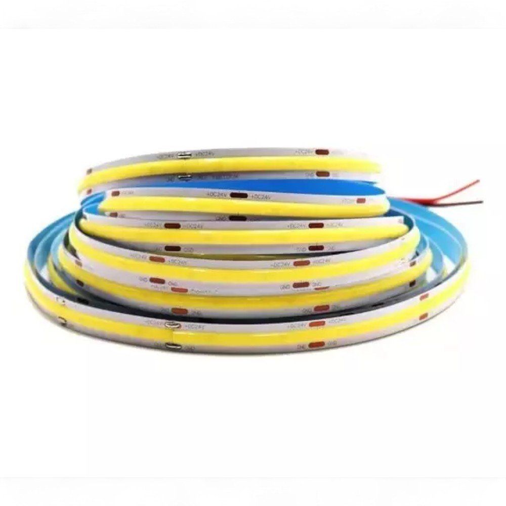 Fita LED 5050 IP20 COB 5MT 12V Branco Quente 3000K - Imagem 2