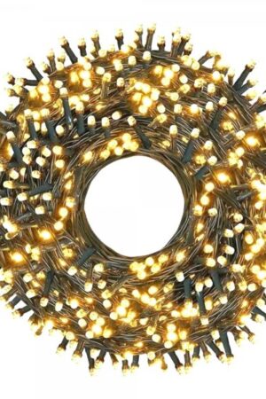 KIT com 10 unidades de Pisca-Pisca LEDS Branco Quente 100 LEDS 110V Função