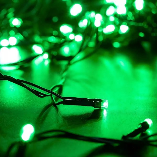 KIT com 10 unidades de Pisca-Pisca LEDS Verde 100 LEDS 110V Função - Imagem 4