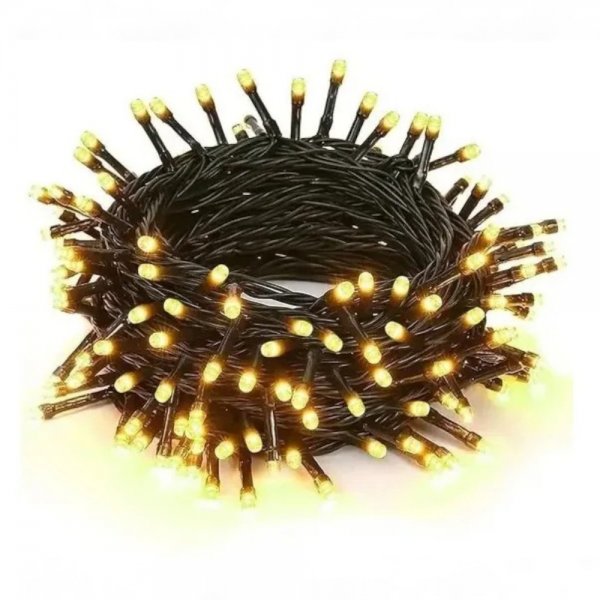 KIT com 5 unidades de Pisca-Pisca LEDS Branco Quente 100 LEDS 110V Função - Imagem 4