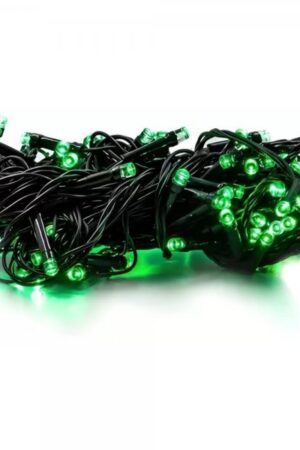 KIT com 5 unidades de Pisca-Pisca LEDS Verde 100 LEDS 110V Função