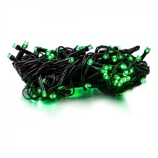 KIT com 5 unidades de Pisca-Pisca LEDS Verde 100 LEDS 110V Função