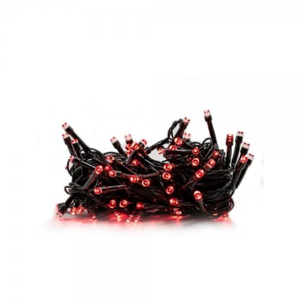KIT com 5 unidades de Pisca-Pisca LEDS Vermelho 100 LEDS 110V Função