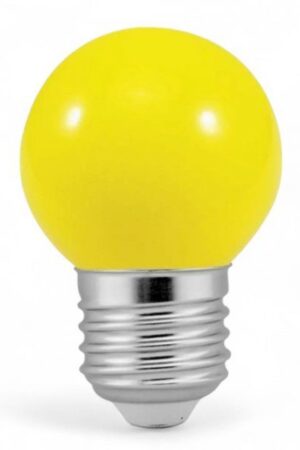 Lâmpada LED Bulbo Bolinha 3W E27 Amarela