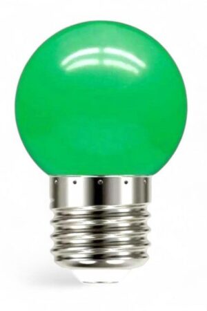 Lâmpada LED Bulbo Bolinha 3W E27 Verde