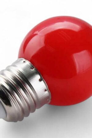 Lâmpada LED Bulbo Bolinha 3W E27 Vermelha