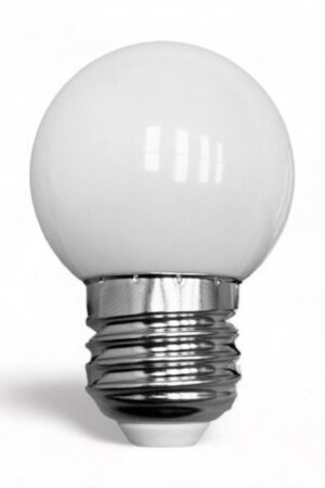 Lâmpada LED Bulbo Bolinha G45 3w Bivolt E27 Branco Quente 3000k