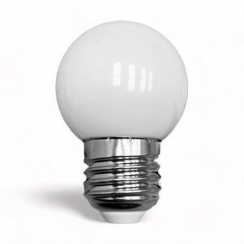 Lâmpada LED Bulbo Bolinha G45 3w Bivolt E27 Branco Quente 3000k - Imagem 2