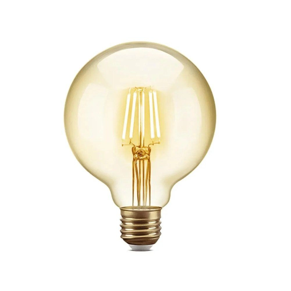 Lâmpada Led de Filamento 4w 2200k Retro Âmbar Vintage G95 - Imagem 2