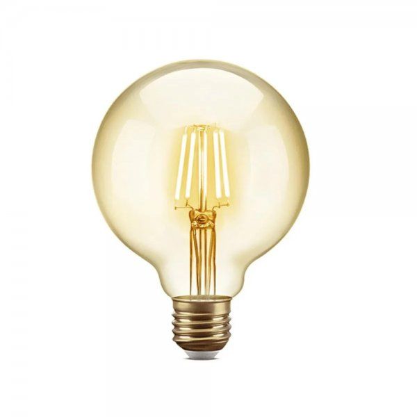 Lâmpada Led de Filamento 4w 2200k Retro Âmbar Vintage G95 - Imagem 3