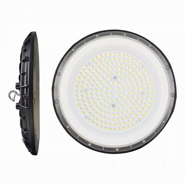 Luminária High Bay Ufo 200w Industrial Branco Frio 6500k IP66 - Imagem 3