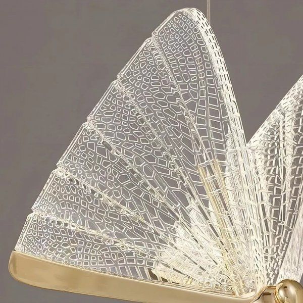 Luminária Pendente de LED Borboleta Gold 6W 3000K Branco Quente - Imagem 3