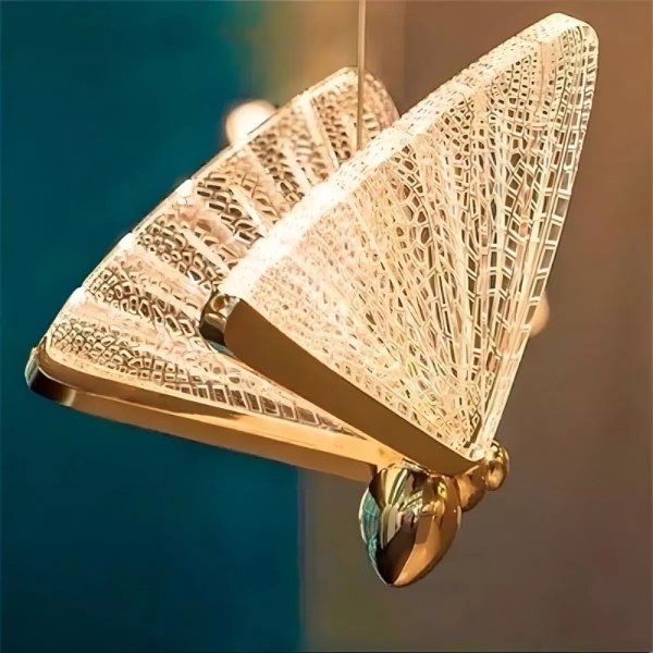 Luminária Pendente de LED Borboleta Gold 6W 3000K Branco Quente - Imagem 4