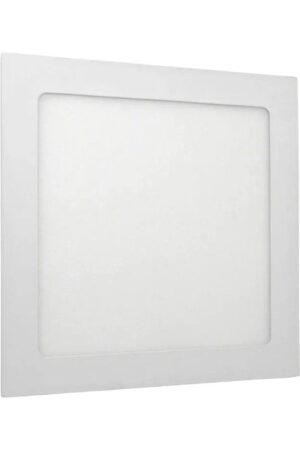 Luminária Plafon 18W LED Quadrado Embutir 3000K