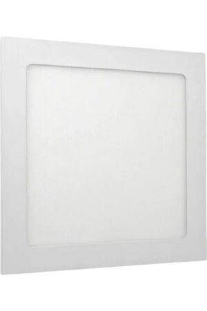 Luminária Plafon 18W LED Quadrado Embutir 6500K