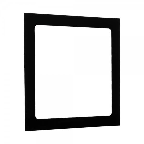 Luminária Plafon 18W LED Quadrado Embutir 6500K Preto