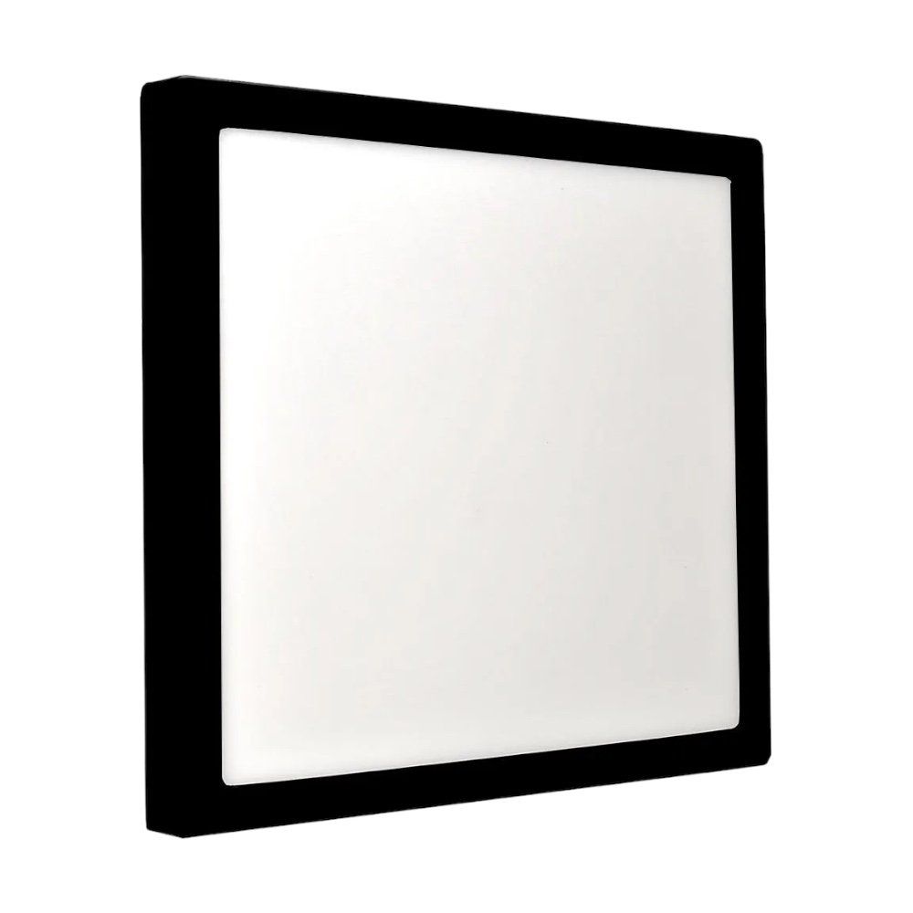 Luminária Plafon 25W LED Quadrado Sobrepor 6500K Preto - Imagem 2