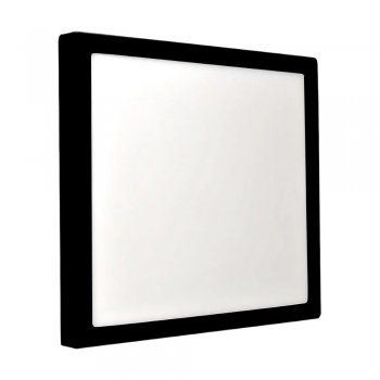 Luminária Plafon 25W LED Quadrado Sobrepor 6500K Preto - Imagem 3