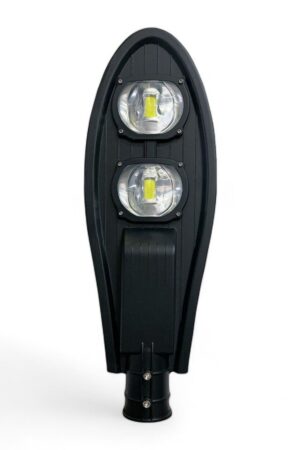 Luminária Publica Pétala LED 100W Para Poste De Rua Cob Com Relê Fotocélula Branco Frio 6500k