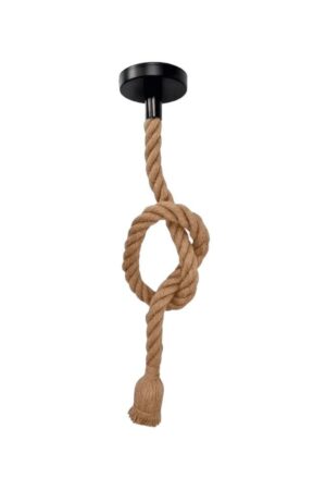 Pendente Corda Retro Vintage Rústico Decorativo E27 1 Metro