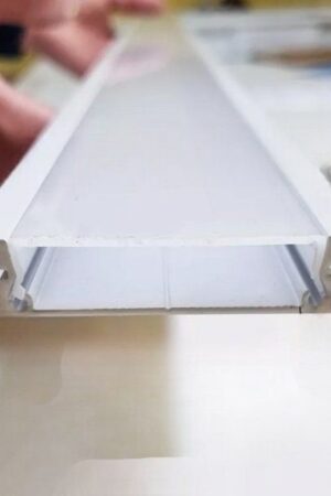 Perfil Embutir 40,5x10mm 2 metros Branco