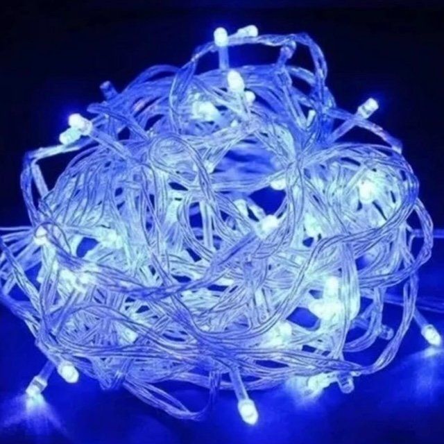 Pisca Pisca Led Azul 100 Leds 9 Metros 110V Função