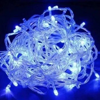 Pisca Pisca Led Azul 100 Leds 9 Metros 110V Função - Imagem 3
