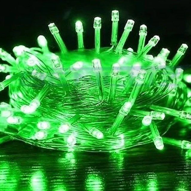 Pisca Pisca Led Verde 100 Leds 9 Metros 110V Função - Imagem 2