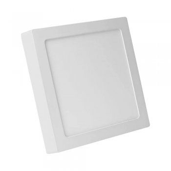 Plafon Led Sobrepor 12w Quadrado 6500k Branco Frio Bivolt - Imagem 2