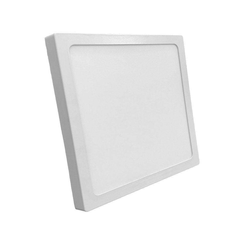 Plafon Led Sobrepor 18w Quadrado 3000k Branco Quente Bivolt - Imagem 2