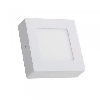Plafon Led Sobrepor 6w Quadrado 3000k Branco Quente Bivolt - Imagem 3