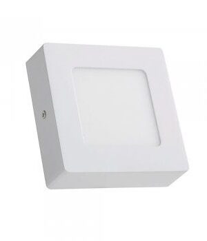 Plafon Led Sobrepor 6w Quadrado 6500k Branco Frio Bivolt