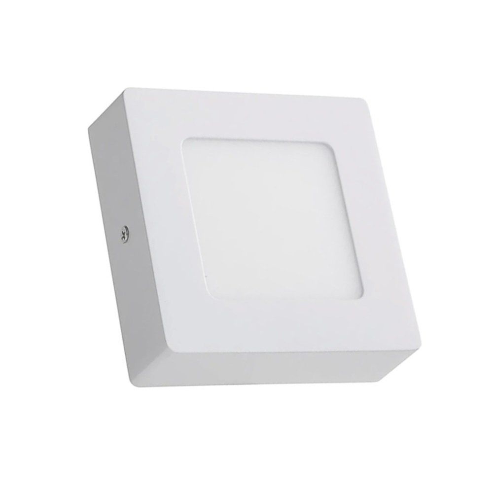 Plafon Led Sobrepor 6w Quadrado 6500k Branco Frio Bivolt - Imagem 2
