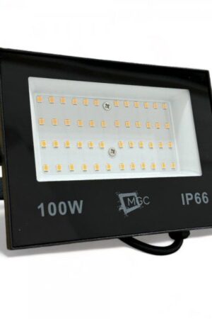Refletor Holofote 100w Led Branco Quente 3000k Bivolt