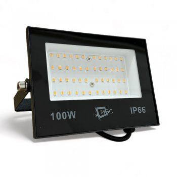 Refletor Holofote 100w Led Branco Quente 3000k Bivolt - Imagem 2
