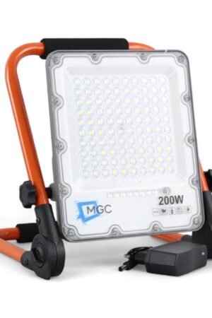 Refletor Led Portátil 200w Recarregável 6500k IP66