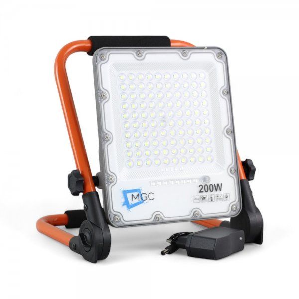 Refletor Led Portátil 200w Recarregável 6500k IP66 - Imagem 3
