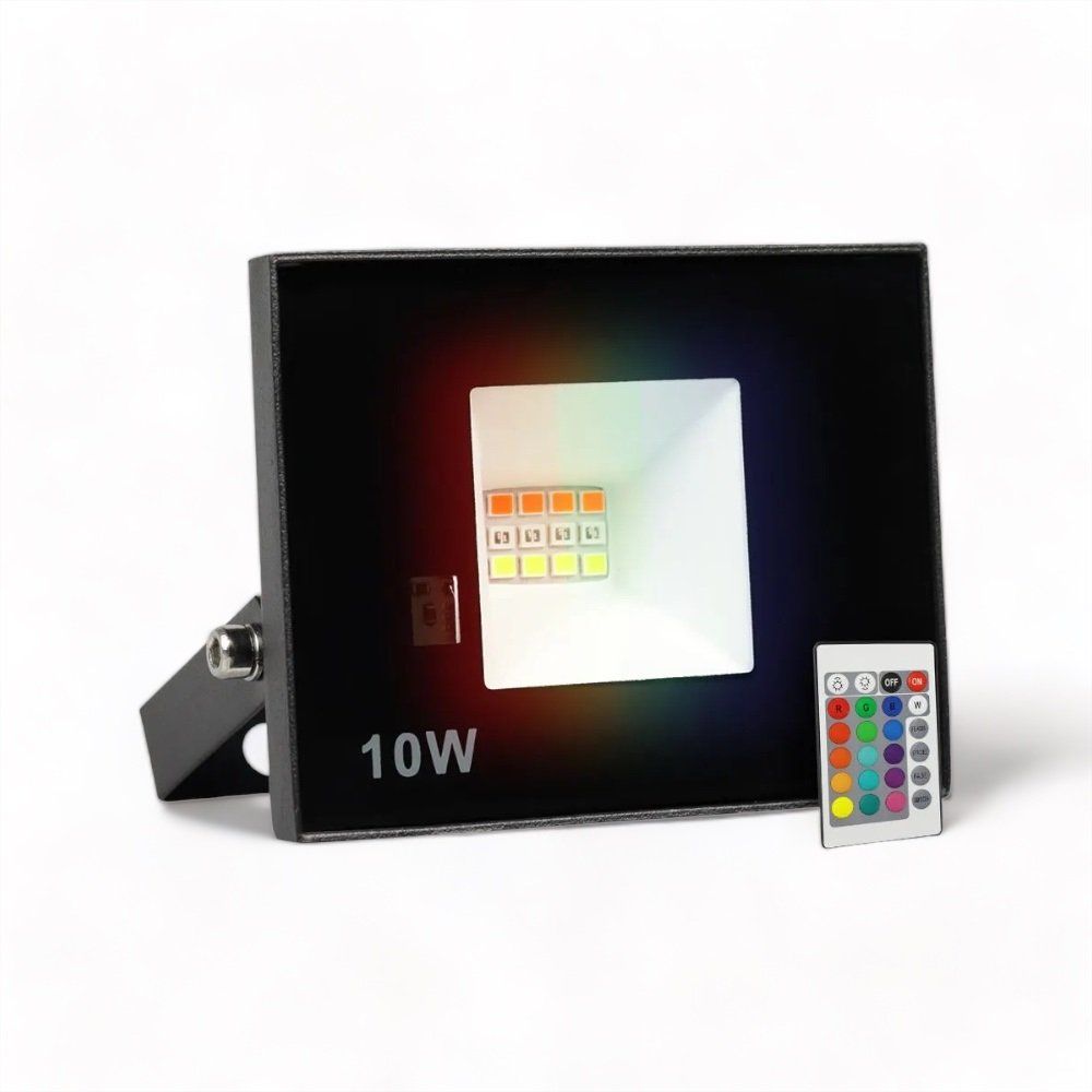 Refletor LED SMD 10W RGB Com Controle - Imagem 3