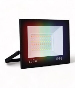 Refletor LED SMD 200W RGB Com Controle