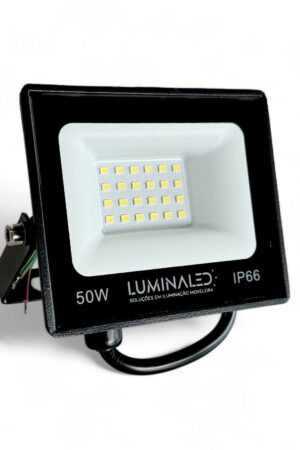 Refletor Led SMD 50w IP66 6500k Branco Frio Bivolt